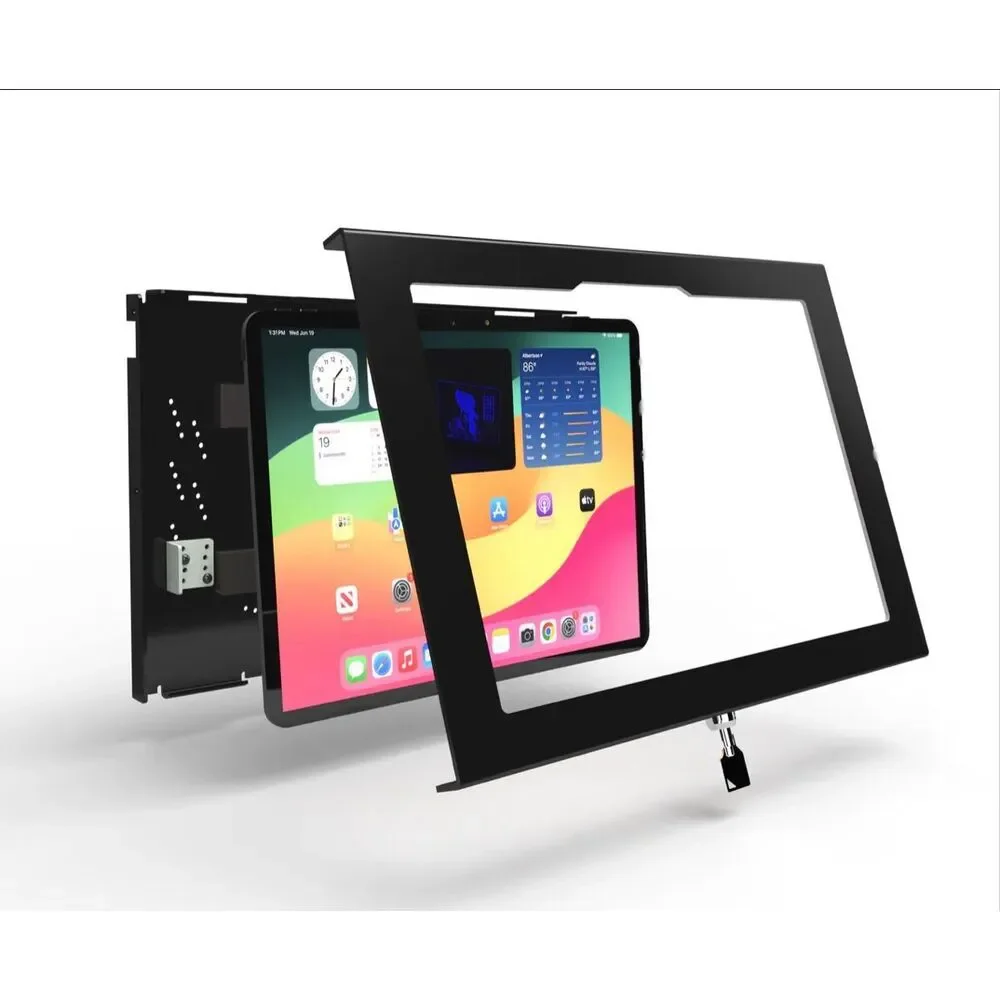 TabCare iPad 11” Locking Tablet Enclosure – VESA Mount –‎ Security Case (Black)